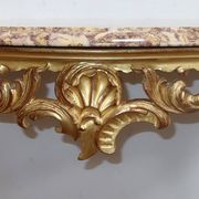 Console murale en bois doré style Louis XV, milieu XXème