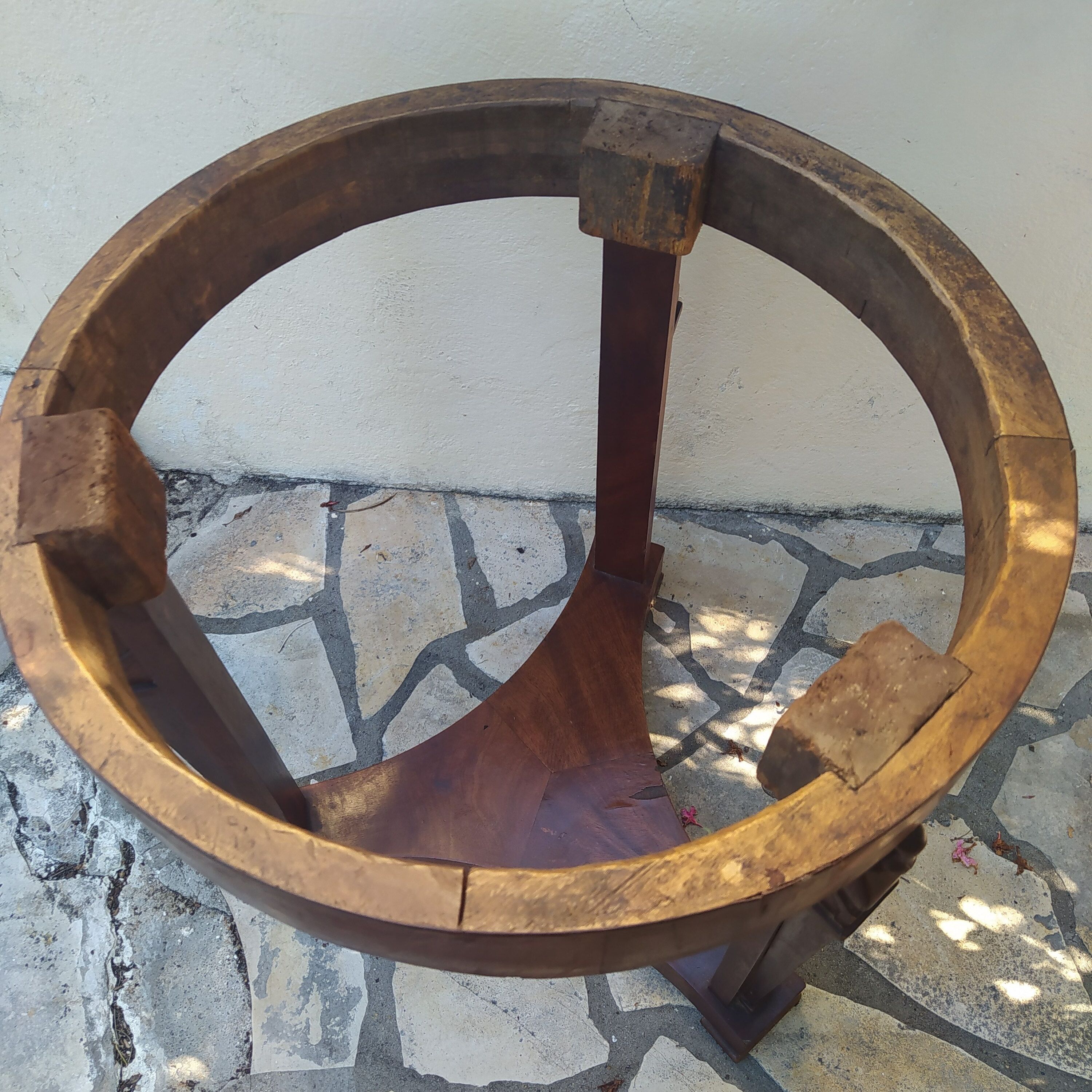 pedestal table Empire mahogany and marble period