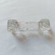 Set of 10 antique twisted moulded glass knife rests – Art Deco style