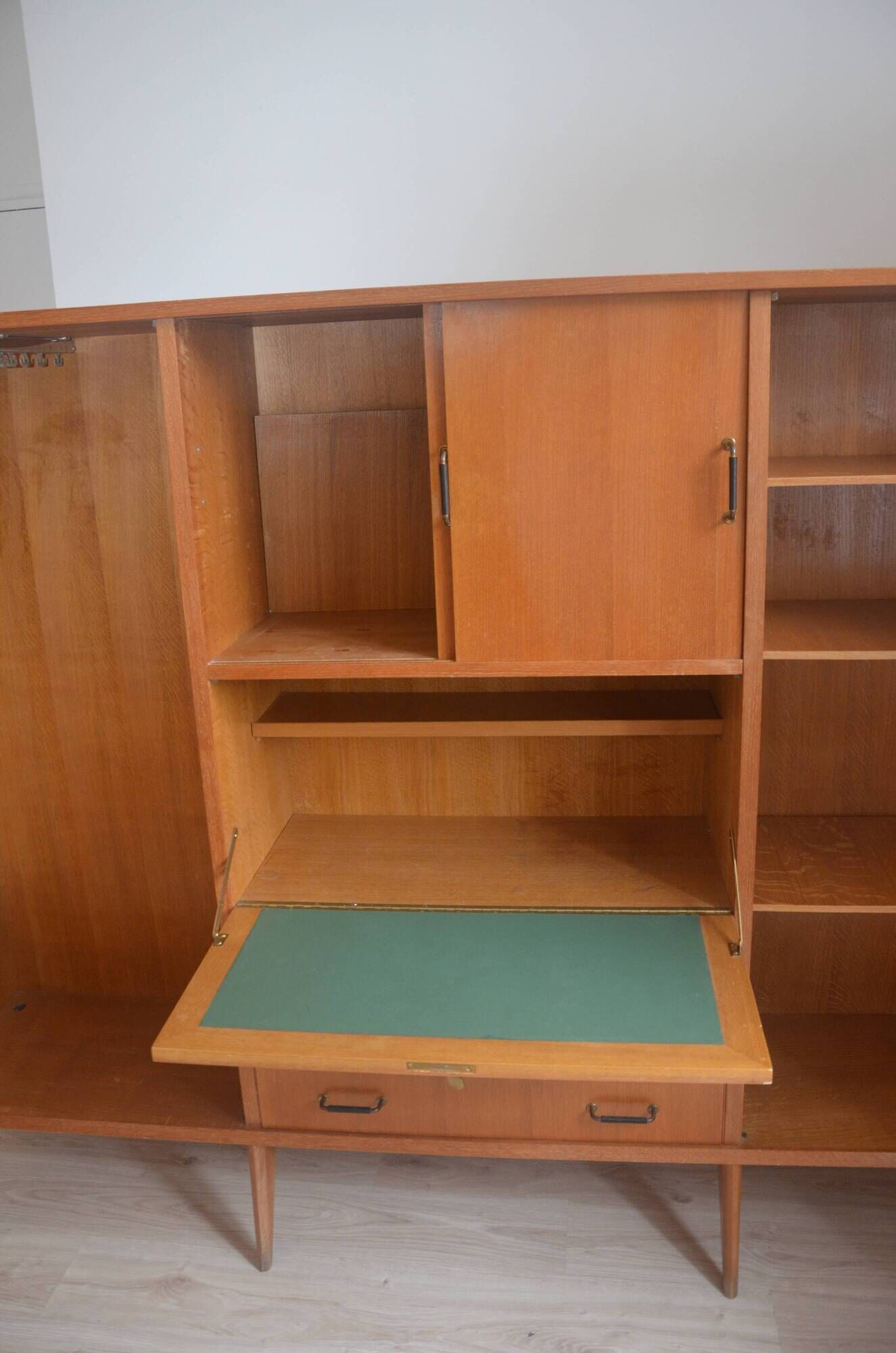Vintage SAM Production Demi Siècle Armoire Secretary