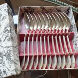 Service of 12 small silver spoons