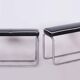 Vintage Bauhaus Stools in Chromed Steel and Italian Leather, Czech, 1930s, Set of 2