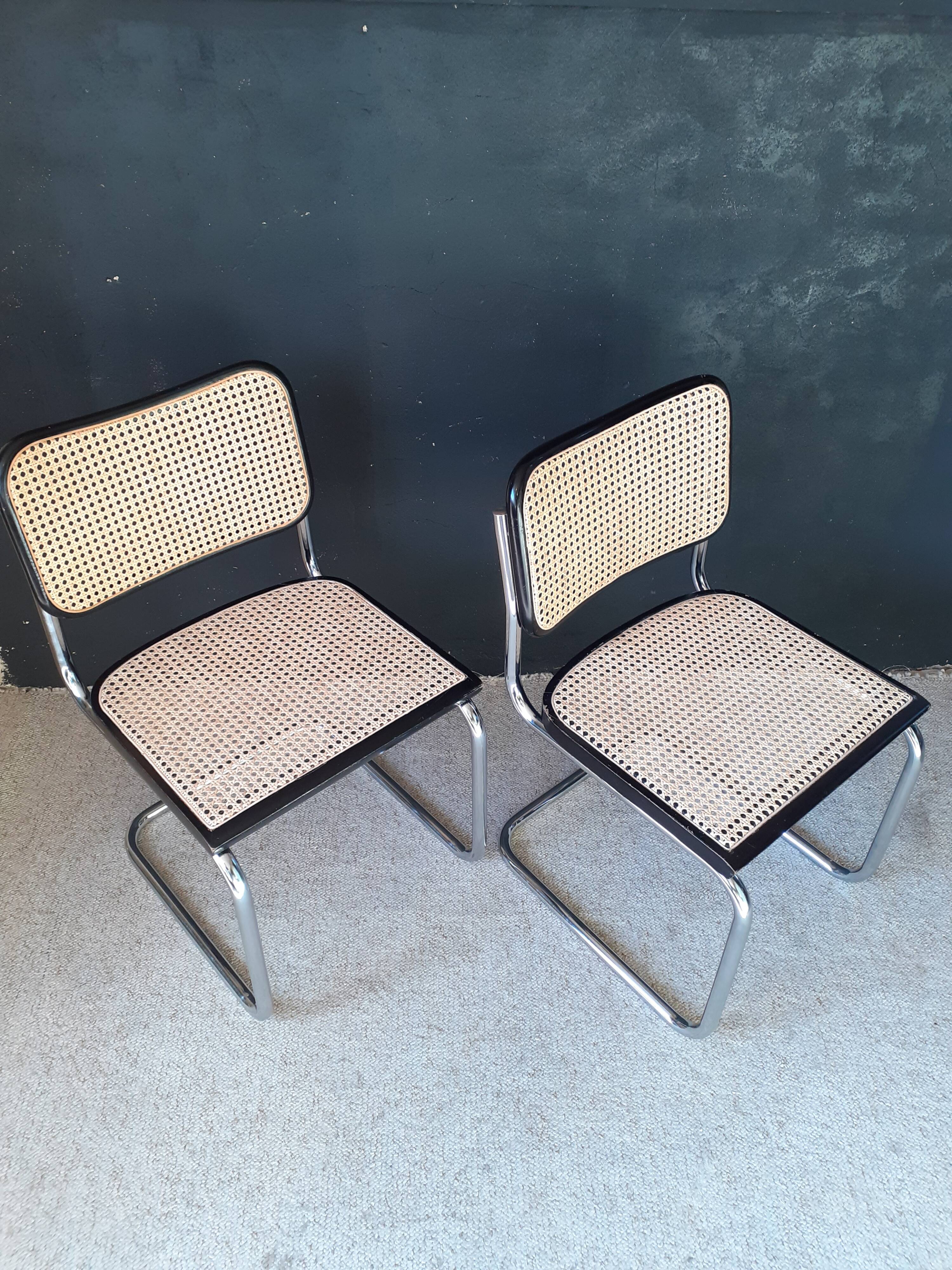 Pair of chairs B32 Breuer