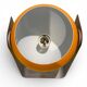 Paire de lampes Space Age eyeball orange par Massive Belgique