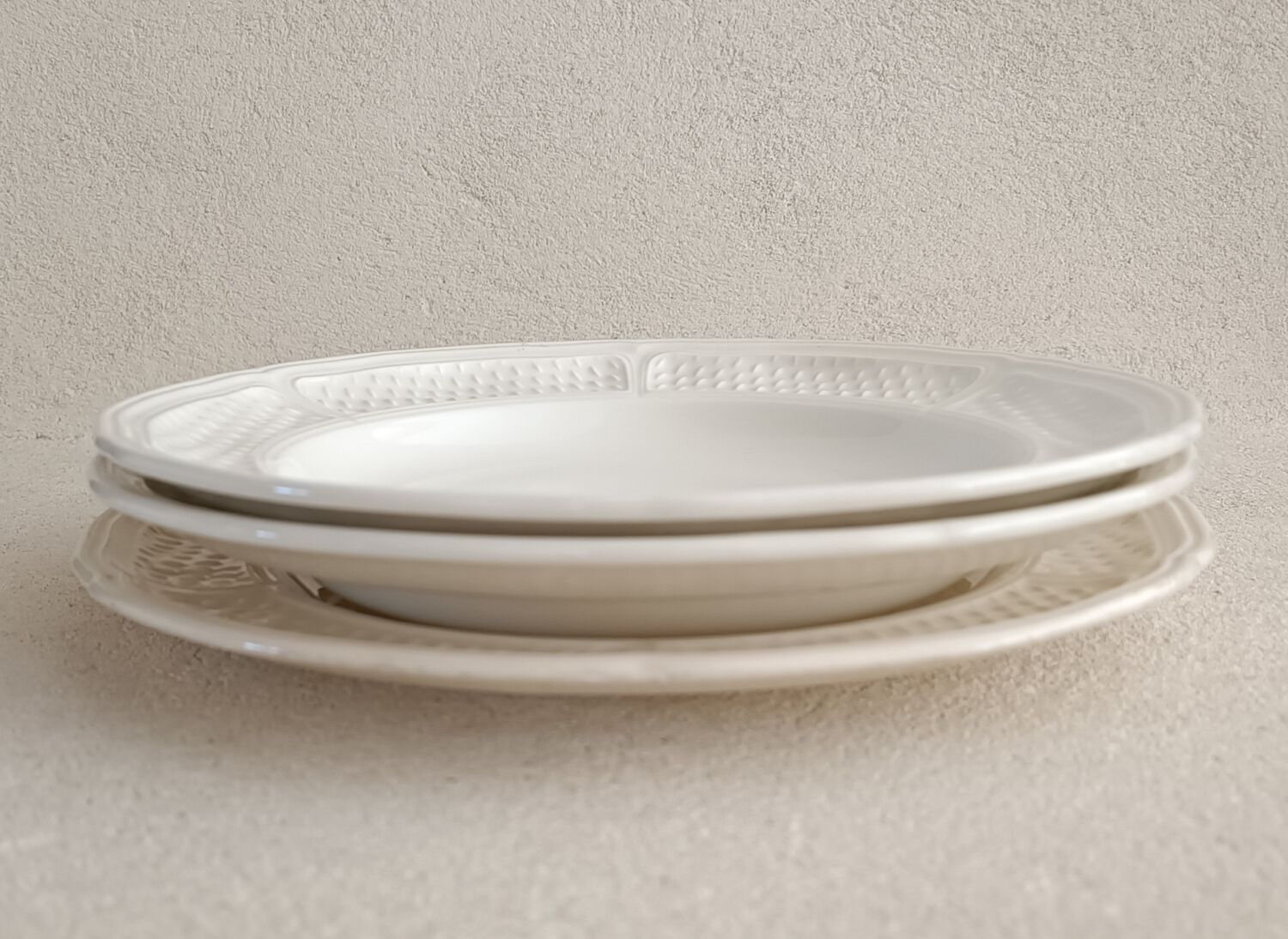 3 plates Gien Pont aux choux