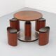 Italian adjustable dining set 1970s