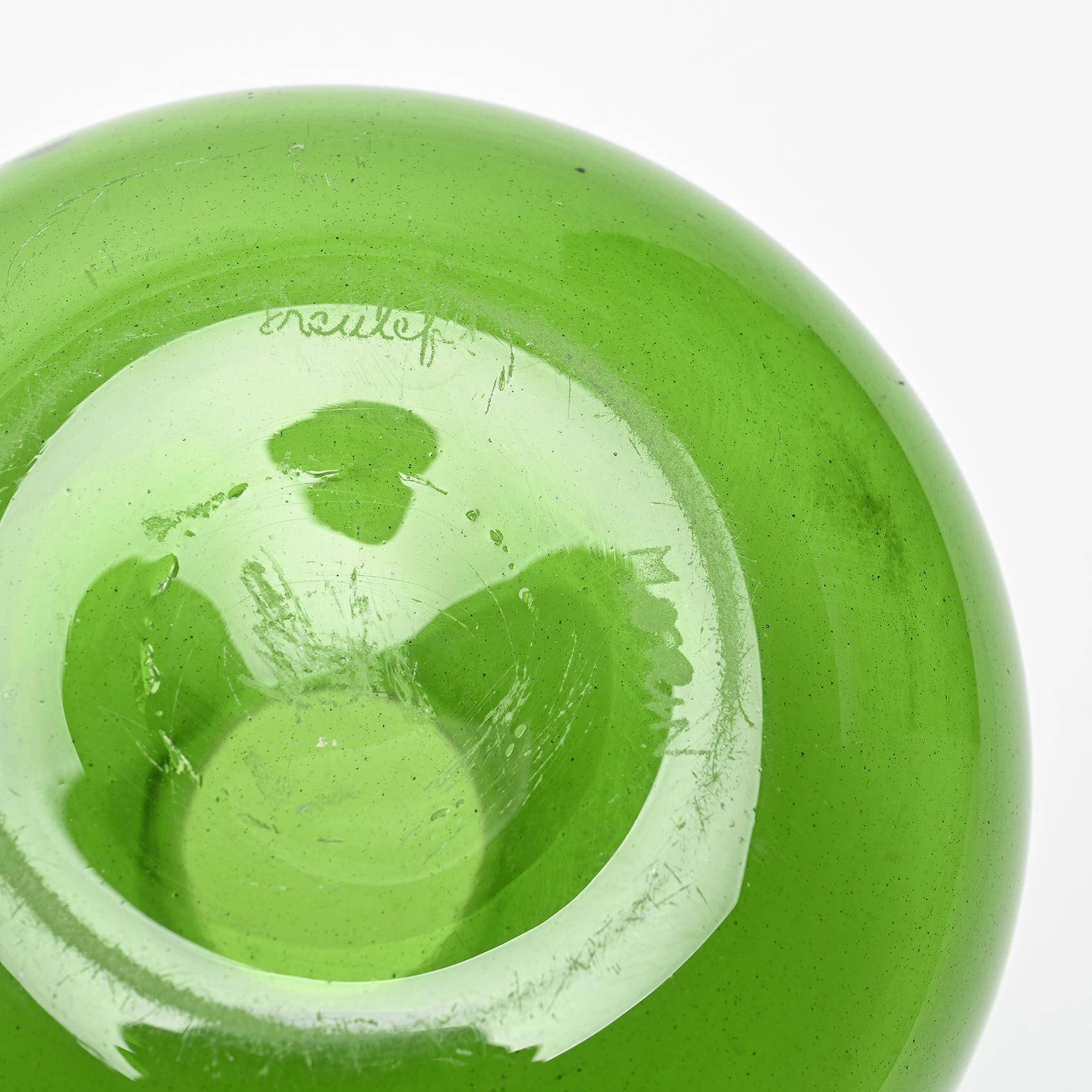 Claude Morin, blown glass vase, France