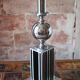 Large floor lamp from Maison Barbier, chrome Bauhaus design lamp.