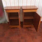 Pair of cherry bedsides