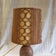Table lamp in caning and rope - 1960s/70s