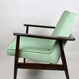Chaise longue vintage vert clair GFM63 par J.Kedziorek, années 1970