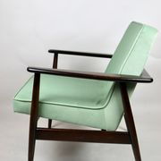 Chaise longue vintage vert clair GFM63 par J.Kedziorek, années 1970