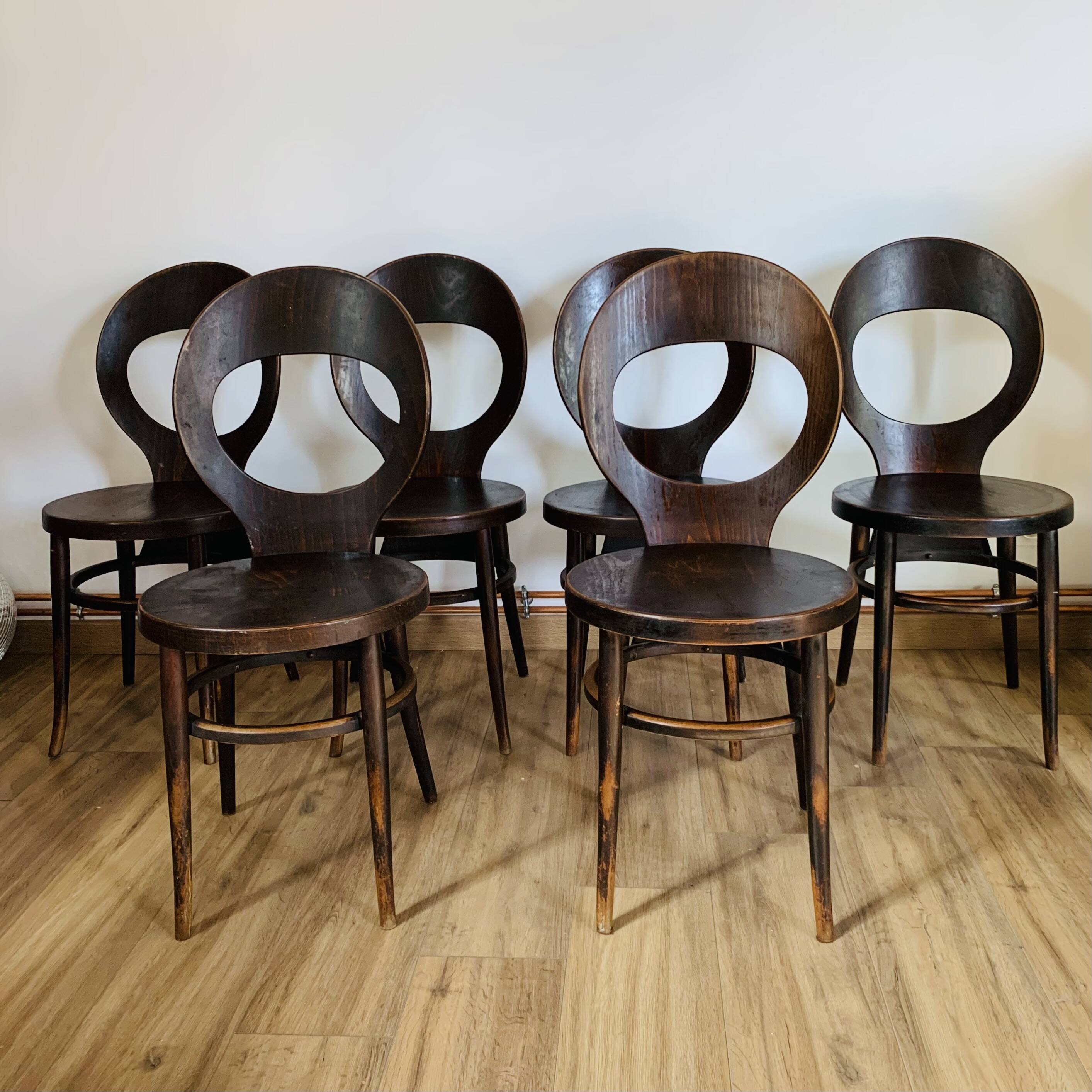 Set of 6 Baumann seagull model chairs