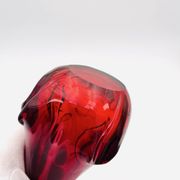 Murano Organic Vase Red Amber 28.5cm 1.1kg