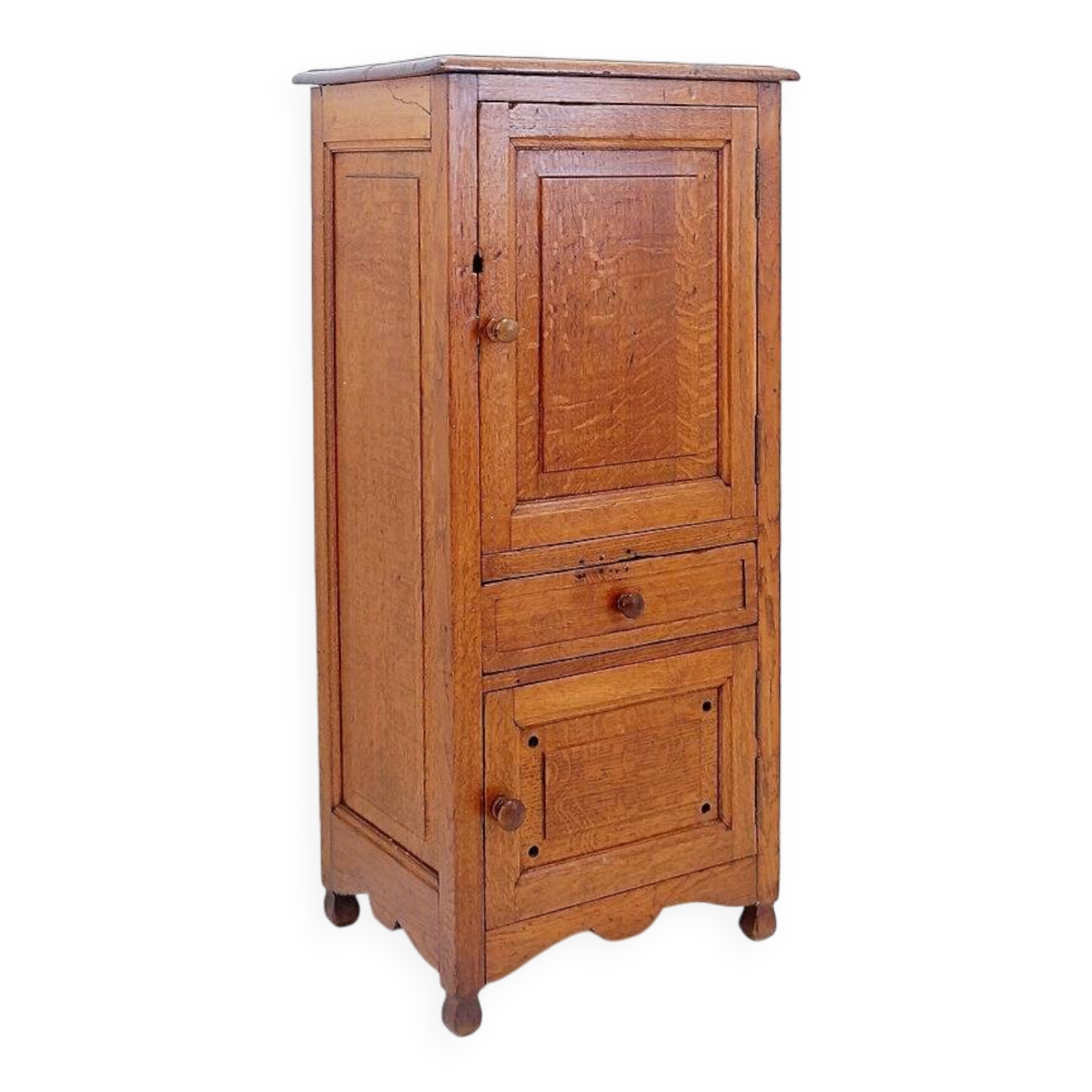 Vintage Wooden Side Cabinet - 1950s