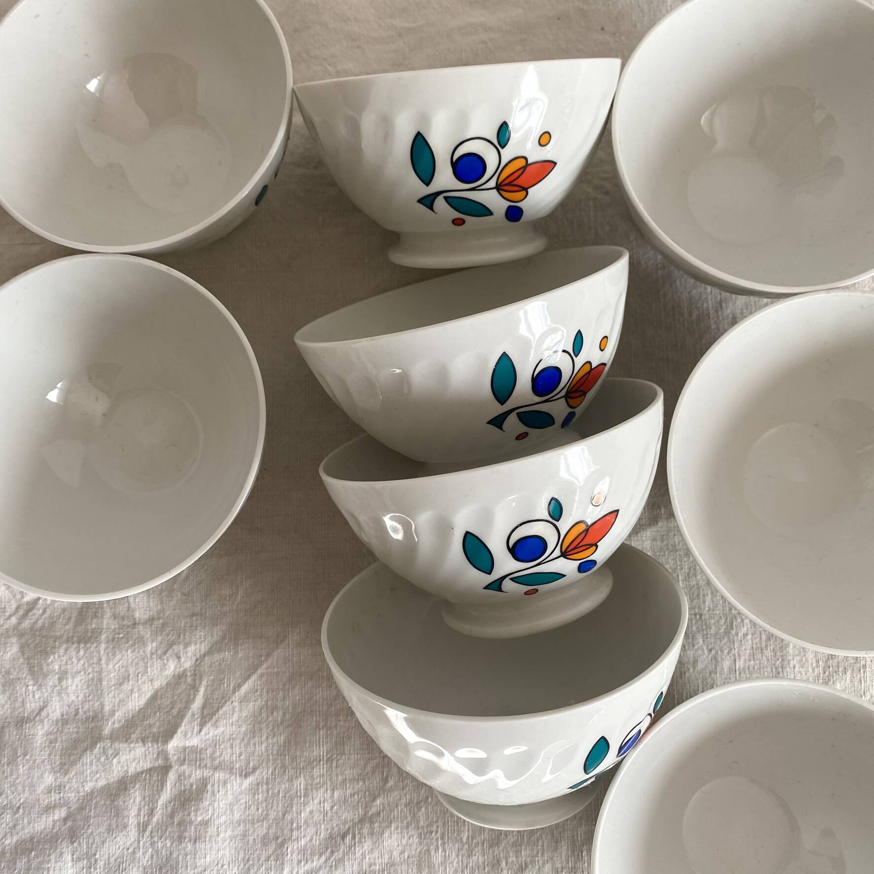 Small bowls Sarreguemines 1970s