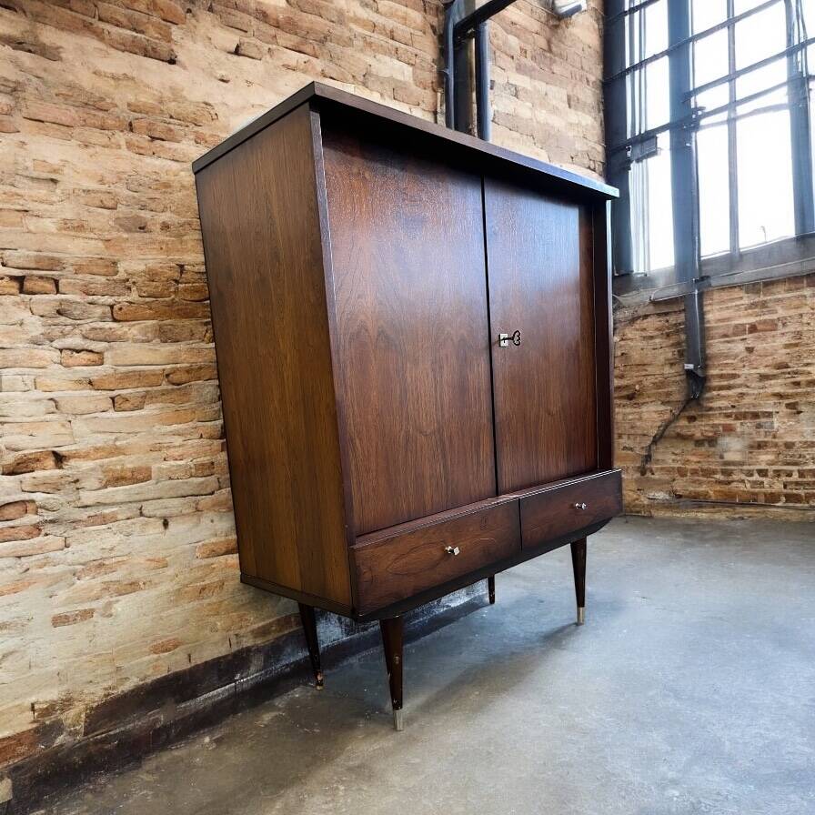Vintage wooden wardrobe / retro wardrobe