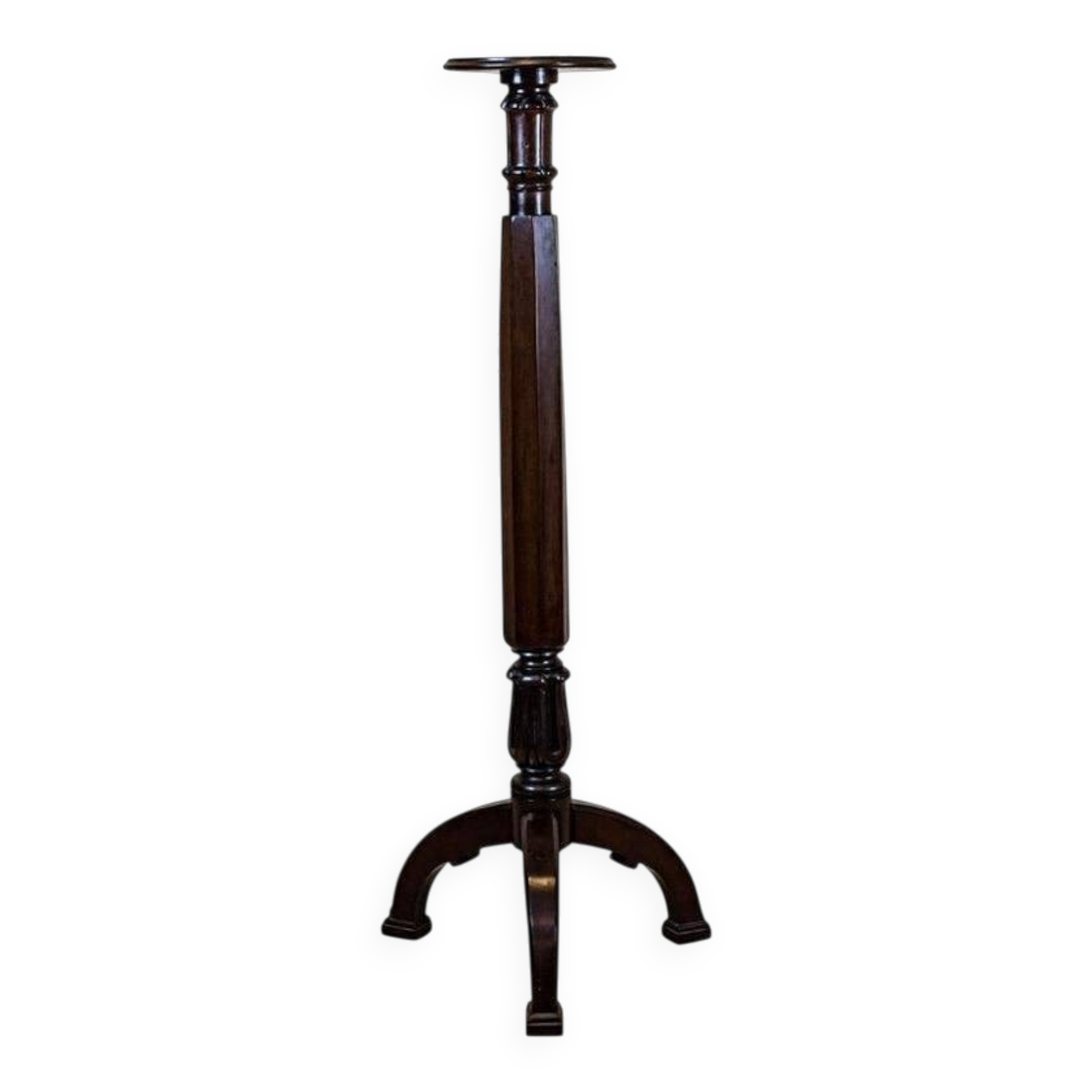 Solid Oak Pedestal, 1930s