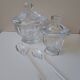 Set of a Harcourt Baccarat mustard and sugar bowl