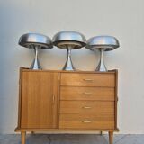 Enfilade bahut commode vintage 1950s chêne