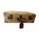 Old suitcase, wood and skin