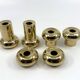 6 small brass candlesticks • Landskrona Mässing • Sweden • Circa 1978