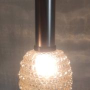 Suspensions design en verre ambré style H. Tynell - années 70