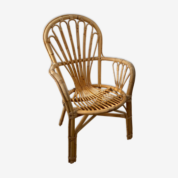 Rattan armchair