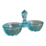Blue glass saleron