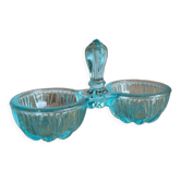 Blue glass saleron