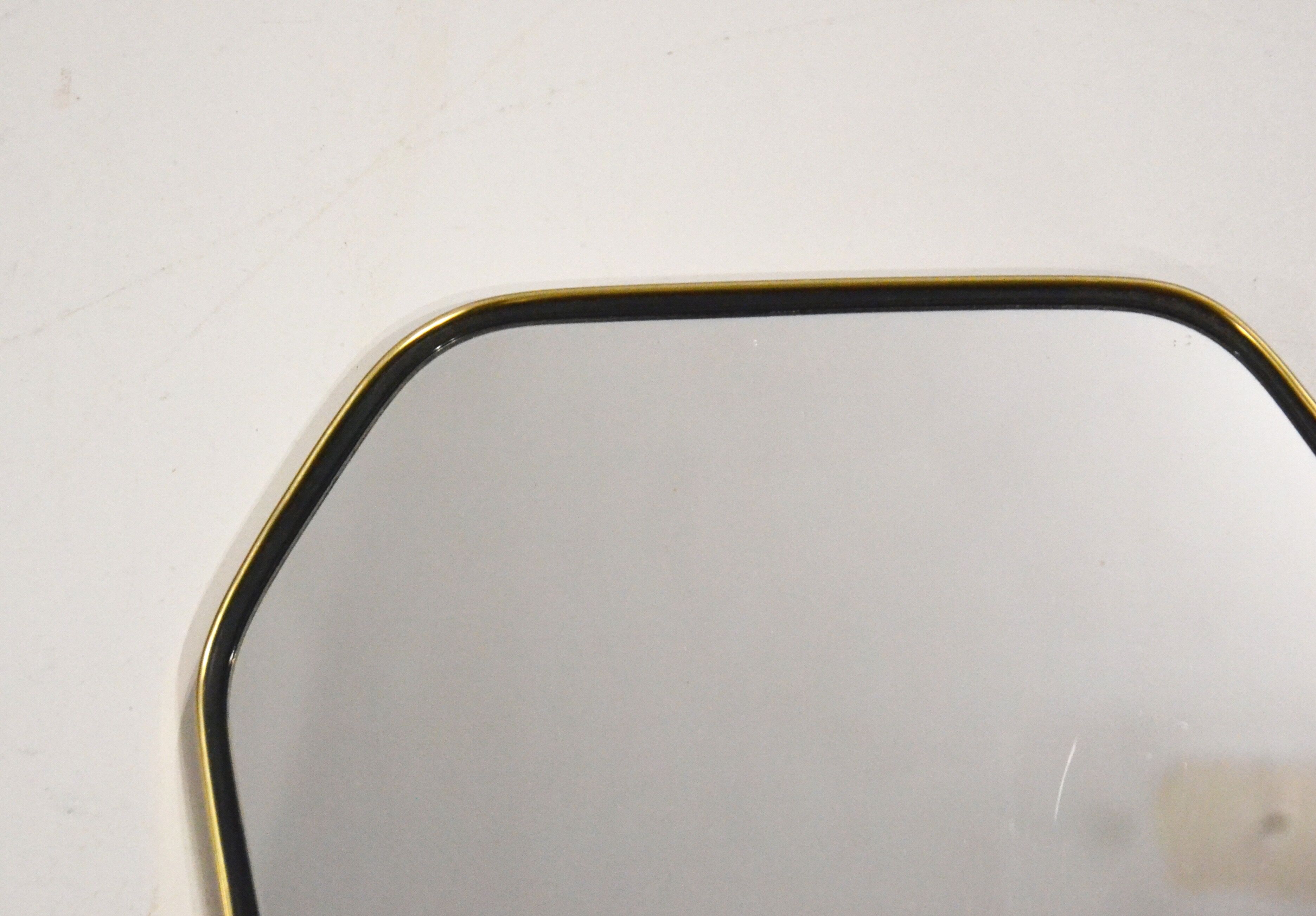 1960s free-form mirror - 49 X 33 cm
