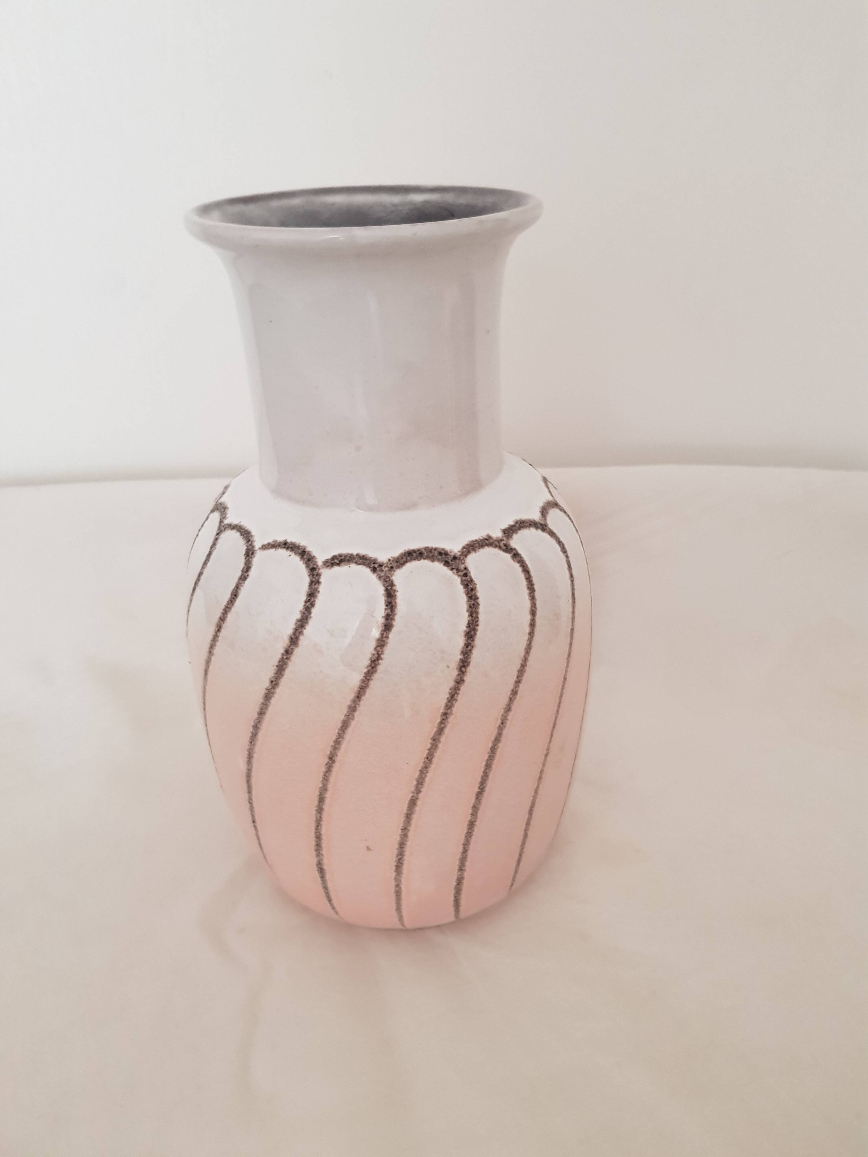 Vintage Strehla Keramik Vase