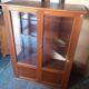 Empire display case 2 wooden doors, 1940/50s