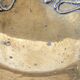 Brass Footed Bowl | Antique Art Nouveau Floral Motif