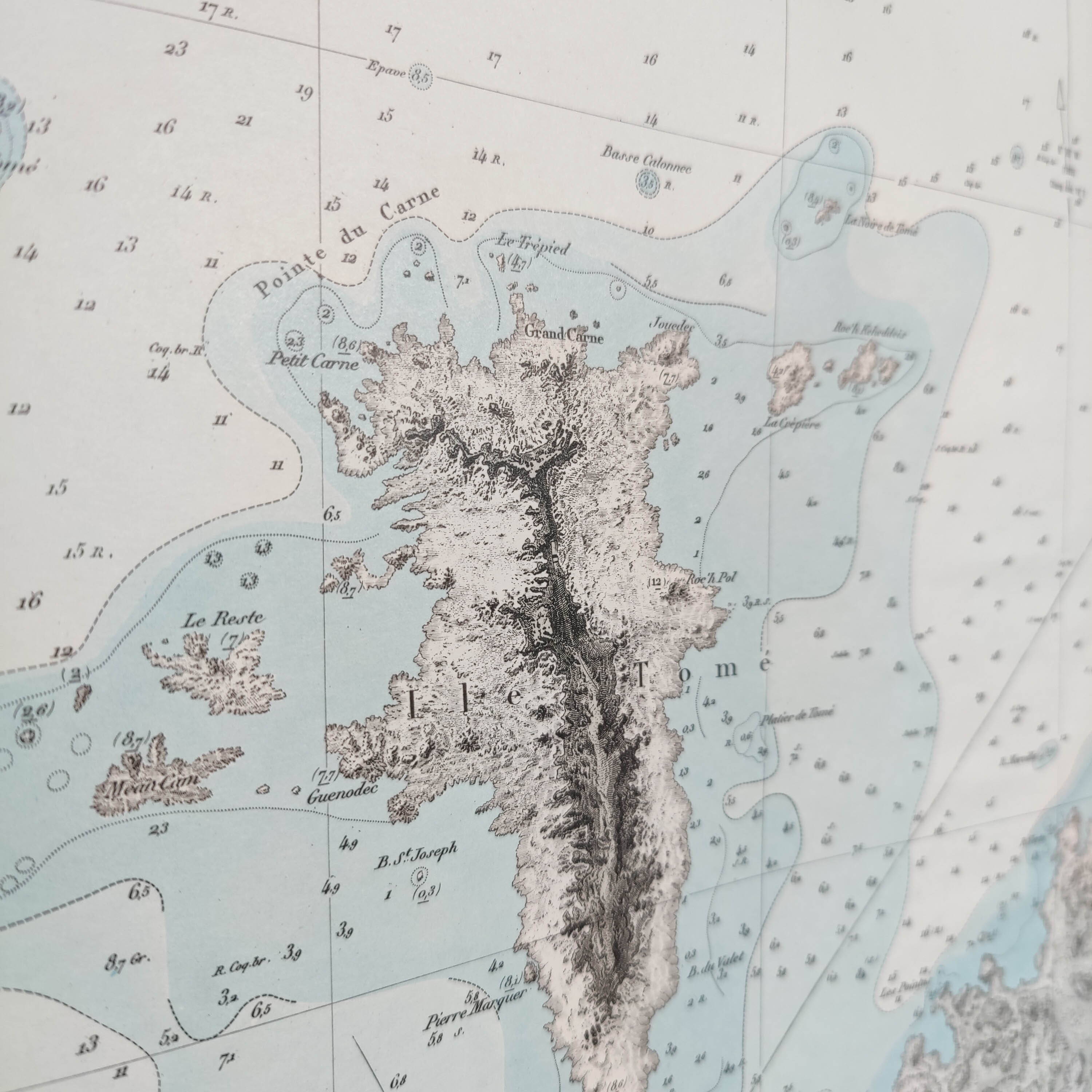 Old map Perros-Guirec Bretagne côtes-d'Armor