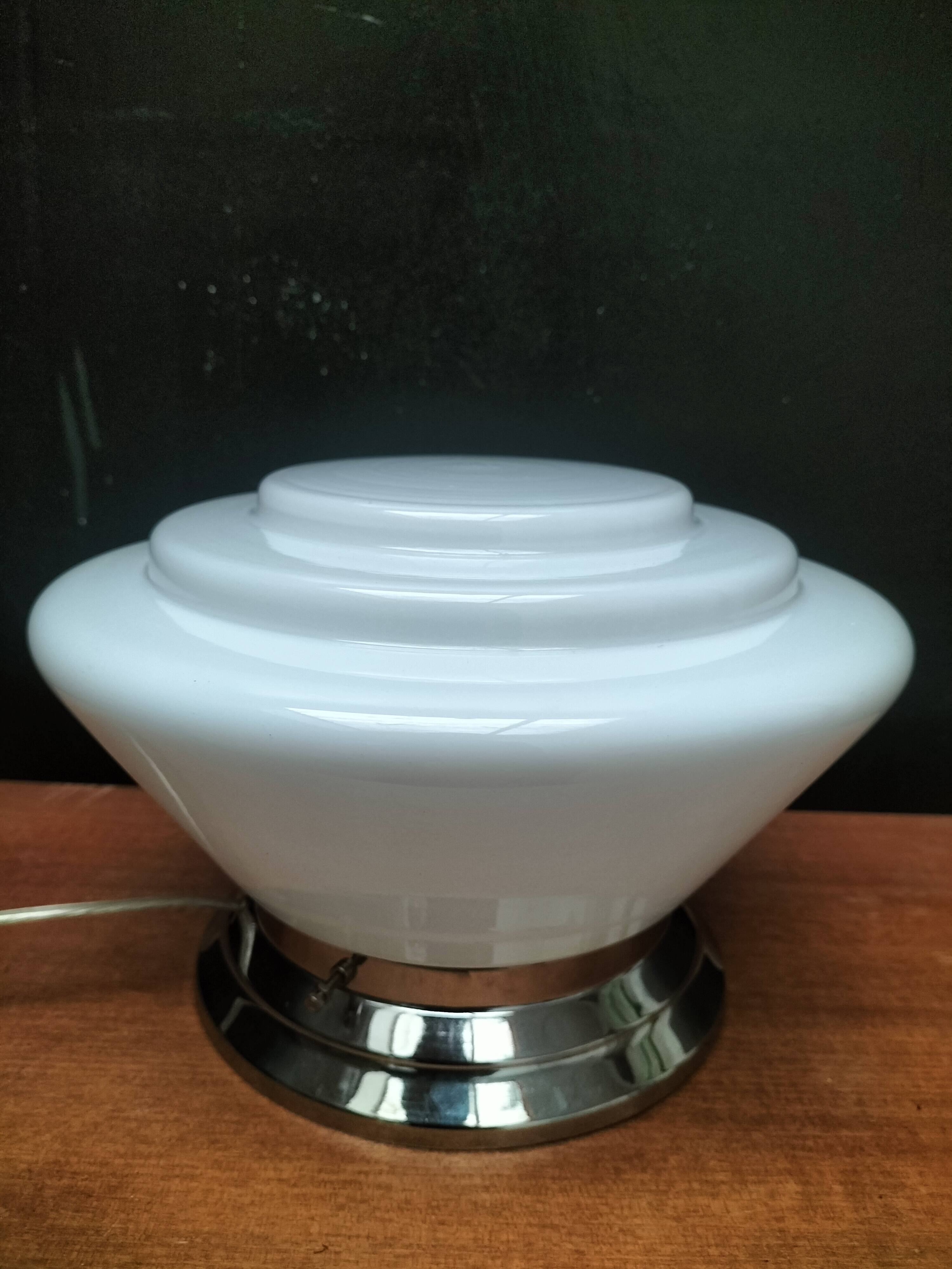 Art Deco Opaline Lamp