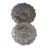 2 large old babotine plates. Artichoke.
