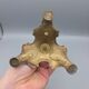 Antique gilded candlestick with cherub, French Rococo style, Belle Époque