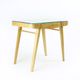 Table basse du milieu du siècle en chêne et verre, Tchécoslovaquie Années 1960