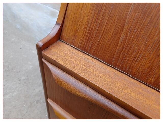 Secrétaire scandinave en teck années 60