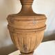 Classic neo-classic wooden baluster lamp in washed XL wood