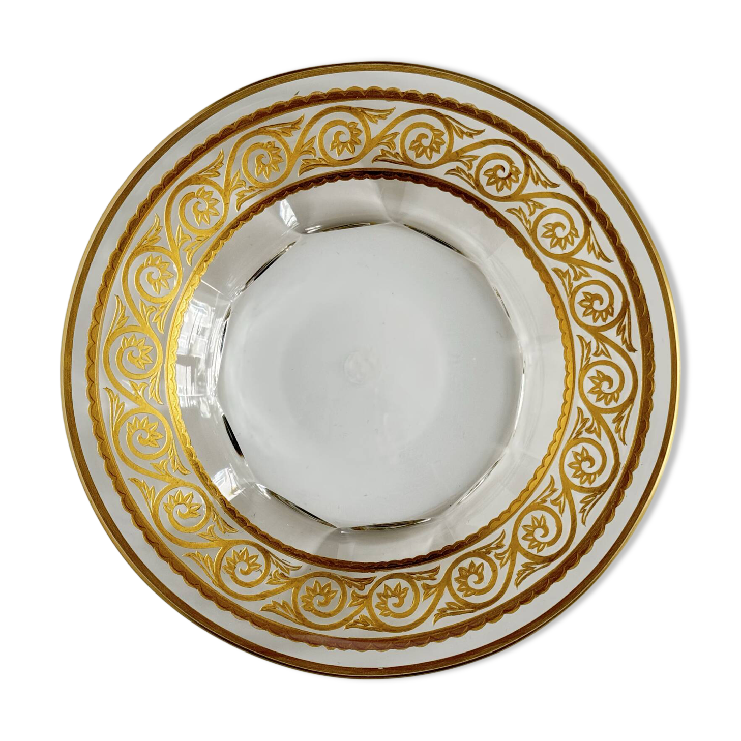 Baccarat Crystal Tray – Golden Frieze