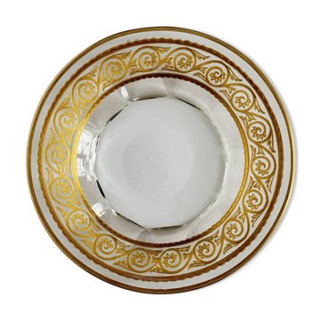 Vide-poche en cristal de Baccarat – frise dorée