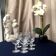 Suite of 8 glasses with port or wine cooked in crystalline tableware