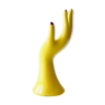 Vintage ceramic yellow hand