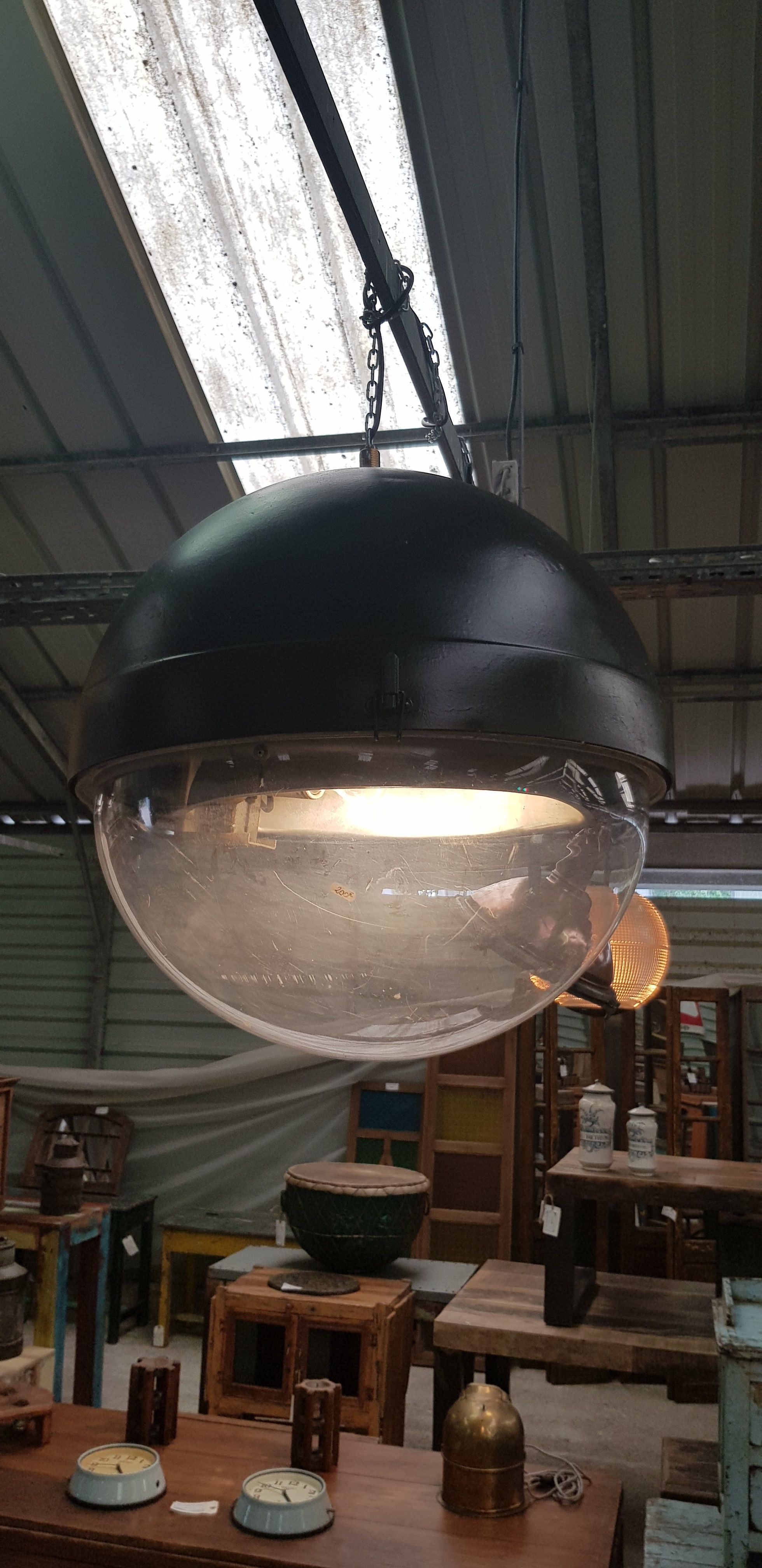 Old lantern of the city of Paris manufactured by Eclatec model Oratec 55 - circa 1970
