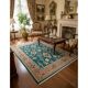 Hand Knotted Oushak Rug. Custom Size & Colors. Turkish Green Wool Area Rug. Antique 1900s Inspired Design. Made to Order