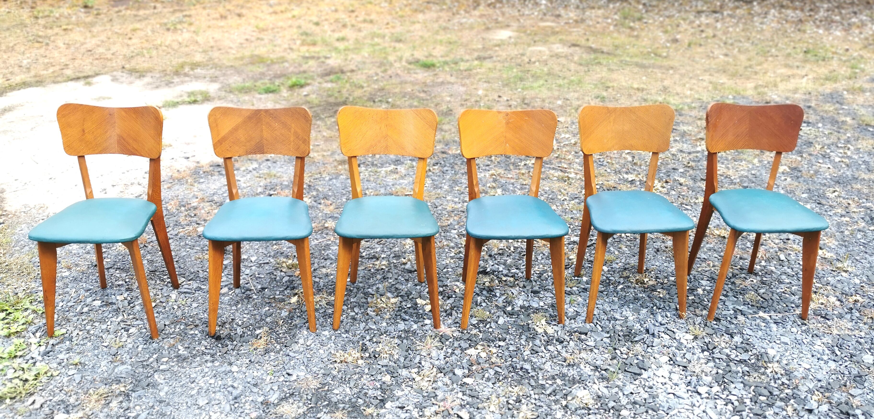 Set 6 vintage chairs