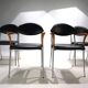 Ensemble de quatre chaises de salle à manger Coro par Luigi Origlia, 1980