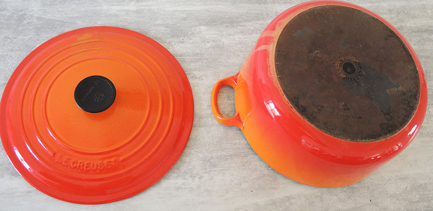 Le Creuset 26 orange casserole